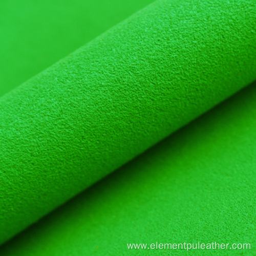 Nonwoven synthetic microfiber suede leather for shoes